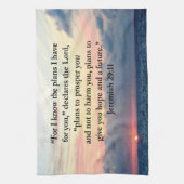 FAITH IN JEREMIAH 29:11 SUNRISE VERSE THEEDOEK (Verticaal)