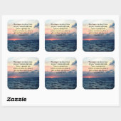 FAITH IN JEREMIAH 29:11 SUNRISE VERSE VIERKANTE STICKER (Vel)