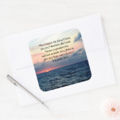 FAITH IN JEREMIAH 29:11 SUNRISE VERSE VIERKANTE STICKER (Envelop)