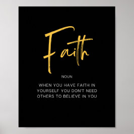 Faith Inspirating Quote Poster