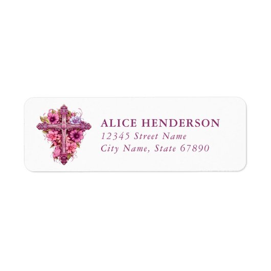 Faith & Inspirational Return Address Labels (Voorkant)