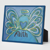 Faith Inspirerend Angel Painting Poem Plaque Fotoplaat (Zijkant)