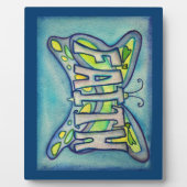 Faith Inspirerend Butterfly Painting Gift Plaque Fotoplaat (Voorkant)