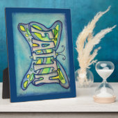Faith Inspirerend Butterfly Painting Gift Plaque Fotoplaat (Zijkant)