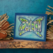 Faith Inspirerend Butterfly Painting Gift Plaque Fotoplaat (Zijkant)