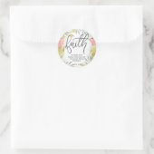 Faith Inspirerend Gift Ronde Sticker (Tas)