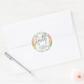 Faith Inspirerend Gift Ronde Sticker (Envelop)