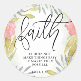 Faith Inspirerend Gift Ronde Sticker