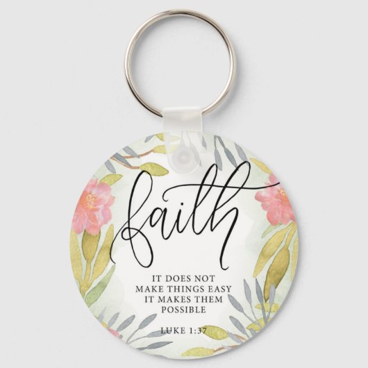 Faith Inspirerend Gift Sleutelhanger (Voorkant)