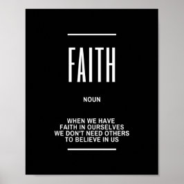 FAITH Inspirerend Quote Poster
