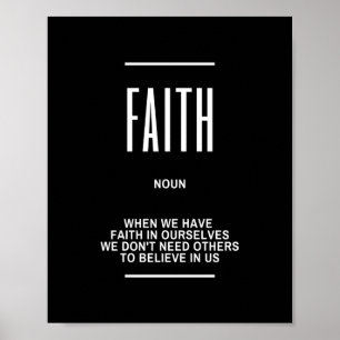 FAITH Inspirerend Quote Poster