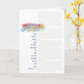 Faith Inspirerend Wenskaart Kaart (Gele Bloem)