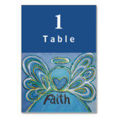 Faith Inspirerend Word Angel - aangepaste tabelkaa Kaart (Achterkant)