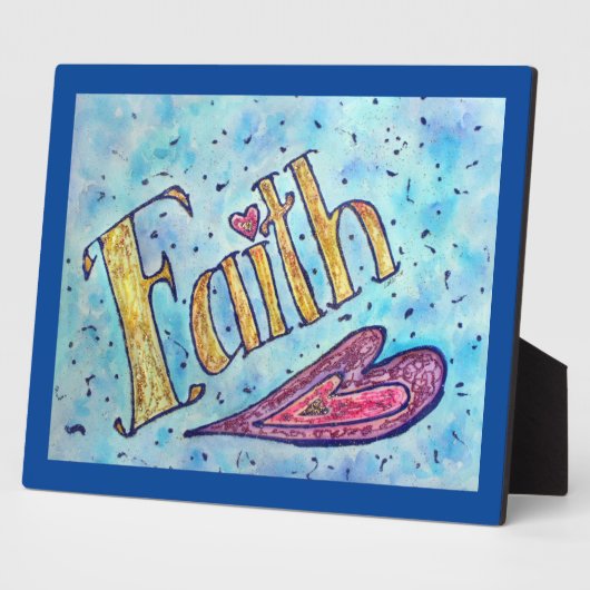 Faith Inspirerend Word Painting Poem Plaque Fotoplaat (Zijkant)