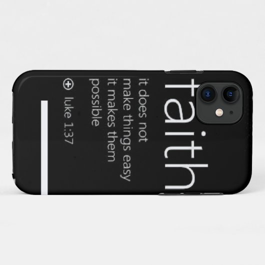 Faith iPhone Case (Achterkant (horizontaal))