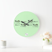 "Faith is a Lifestyle" Wall Clock Grote Klok (Huis)