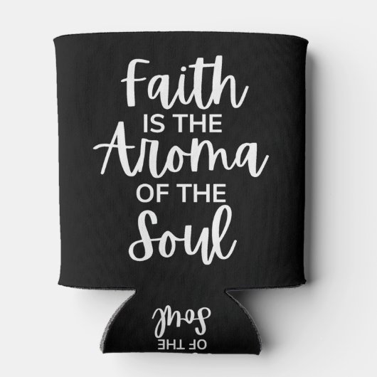 Faith is de Aroma van de soep Blikjeskoeler (Achterkant)