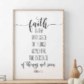 Faith is de stof, Hebreeuwen 11:1 Poster