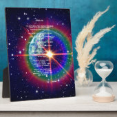 'Faith Is' Gedicht Tafelblad Plaque Fotoplaat (Zijkant)