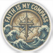 Faith is my Compass Sticker (Voorkant)