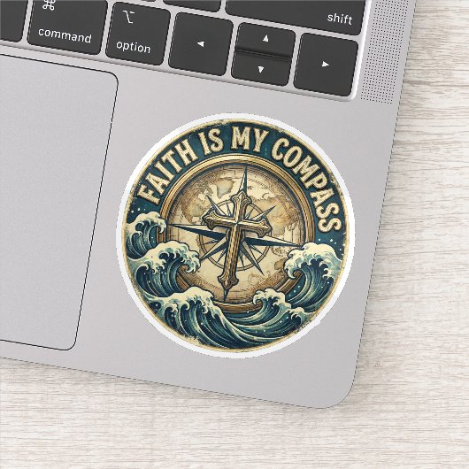 Faith is my Compass Sticker (Detail)