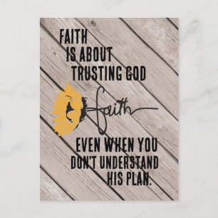 Faith is Trust God Quote Briefkaart