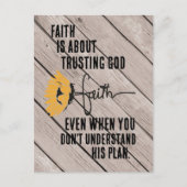 Faith is Trust God Quote Briefkaart (Voorkant)