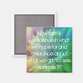Faith is tweeslachtig versum 11:1 magneet (Voorkant / Achterkant)