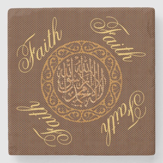 Faith Islam Stenen Onderzetter (Voorkant)
