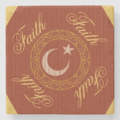 Faith Islam Stenen Onderzetter (Voorkant)