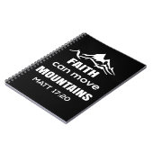 Faith kan bergen bewegen notitieboek (Linkerzijde)