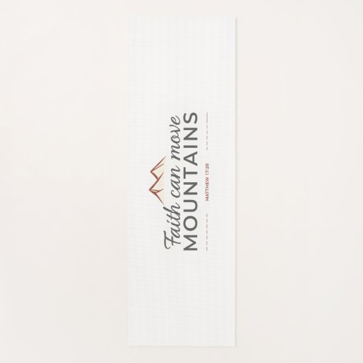 Faith kan bergen bewegen yogamat (Voorkant)