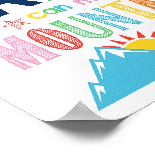 Faith kan bergen Kinder Christelijke scripts verpl Poster (Hoek)