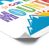 Faith kan bergen Kinder Christelijke scripts verpl Poster (Hoek)