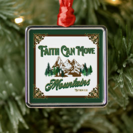 Faith kan bergen koffie Mok verplaatsen Metalen Ornament