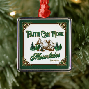 Faith kan bergen koffie Mok verplaatsen Metalen Ornament