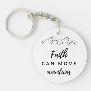 Faith kan bergen met Acrylic Key Ring bewegen Sleutelhanger