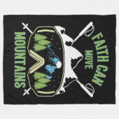 Faith kan bergen Quote verplaatsen Fleece Deken (Voorkant (Horizontaal))