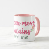 Faith kan bergen scripts / / / / Bijbelversies ver Mok (Voorkant rechts)