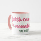 Faith kan bergen scripts / / / / Bijbelversies ver Mok (Voorkant links)