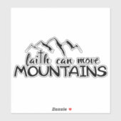 Faith kan bergen sticker verplaatsen, decal. (Vel)