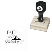 Faith kan bergen typografie rubberen stempel verpl (Gestempeld)