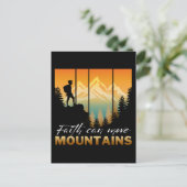 Faith kan bergen verplaatsen briefkaart (Staand voorkant)