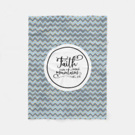 Faith kan bergen verplaatsen fleece deken