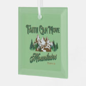 Faith kan bergen verplaatsen glas ornament (Voorkant links)