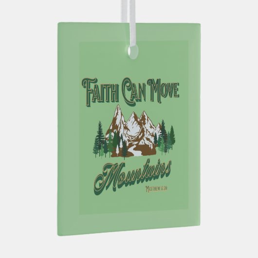 Faith kan bergen verplaatsen glas ornament (Voorkant Rechts)