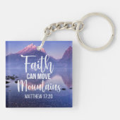 Faith kan bergen verplaatsen sleutelhanger (Achterkant)