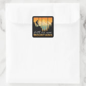 Faith kan bergen verplaatsen vierkante sticker (Tas)