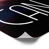 Faith kan Miracles Grunge Cliff Abstract maken Poster (Hoek)