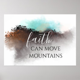 FAITH KAN MOUNTAINEN BEWEGEN POSTER